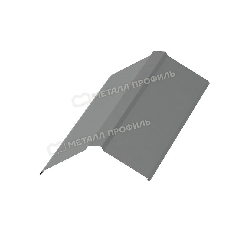 Планка конька плоского 150х150х2000
(ПЭ-01-9006-0.45)