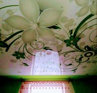 Натяжной потолок с фотопечатью заказать в Омске