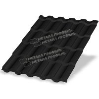 Металлочерепица МП Трамонтана-S
(VALORI-20-DarkGrey-0.5)
