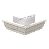 Угол желоба наружный 120х86 (ПЛ-02-9010-0.5)