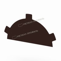 Заглушка конька круглого простая NormanMP
(ПЭ-01-8017-0.5)