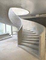 Монтаж монолитной бетонной лестницы