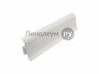 Плинтус пластиковый KЛАССИК 55 Дизайн - 001 Белый (1шт)