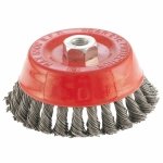 Щетка для УШМ, 125 мм, М14, "чашка", крученая проволока 0,8
мм MTX 74625