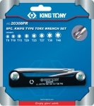 Набор Г-образных ключей TORX KING TONY 20308PR
