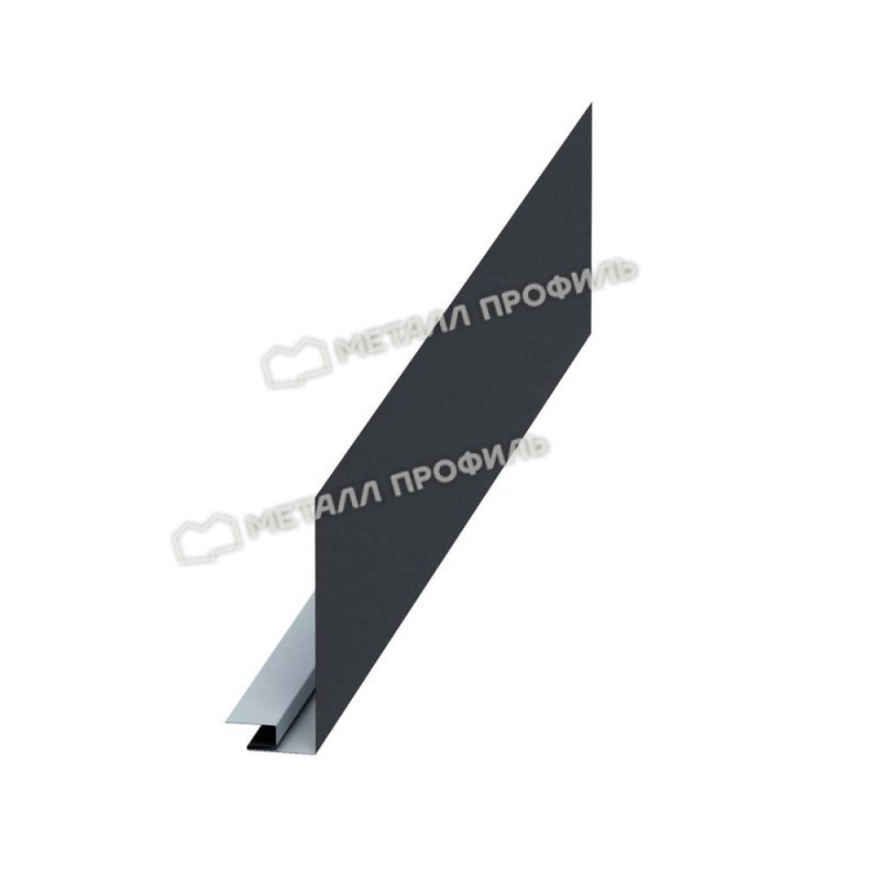Планка карнизного свеса сложная 250х50х2000
(VALORI-20-DarkGrey-0.5)