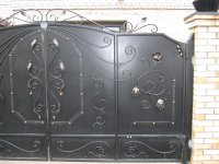 Ворота металлические с элементами Художественной Ковки