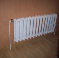 Монтаж радиатора отопления (труб., чугун)