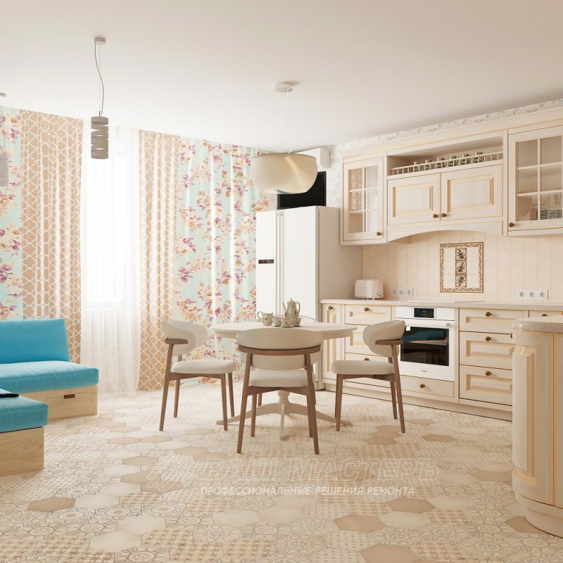 Ремонт однокомнатной квартиры 32 кв. м. под ключ