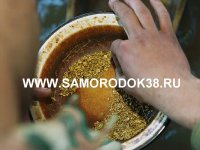 Мини драга на понтонах для добычи золота
