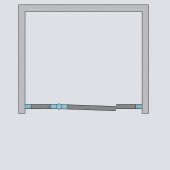 Душевая дверь Radaway Essenza New Black DWJS Door 110 Left стекло прозрачное
