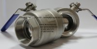 Кран шаровой нержавеющий ВР/ВР AISI 304 ISO 3" (88,9мм)