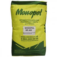 Ремонтная тиксотропная сухая смесь Monopol BR 400 (цвет: серый; фасовка: 25 кг)