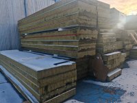 Сендвич-панели б/у 200 мм с каменной ватой