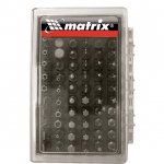 Набор бит с магнитным держателем, CrV,61шт MATRIX
11387
