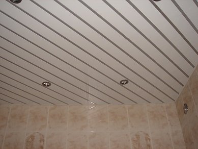 Реечные потолки для ванной комнаты