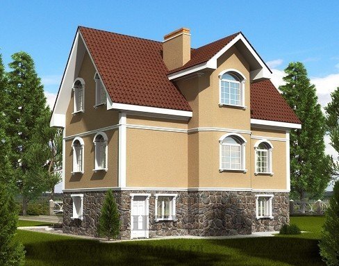 Строительство дома из газобетона 8. 7x11. 5 192. 7 кв. м.