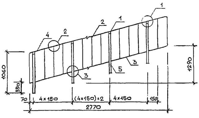 ПЕРИЛА марки ОМ 14-1 - лестничные ограждения железобетонных лестниц по типовой серии 1.050.9-4.93.3