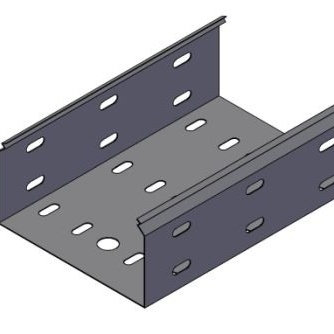 Лоток перфорированный ЛП200х80, 0,8мм., L=2000, (цинк)