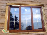 Дешевые деревянные окна со стеклопакетами Эконом