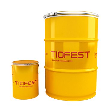 Герметик для Стеклопакетов Tiofest 210л 2-х комп. Полисульфидный, Тиоколовый, Черный для Автоматического Нанесения