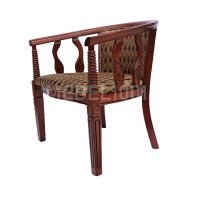 Деревянное чайное кресло с подлокотниками В-5. Круглый чайный столик. Чайная группа