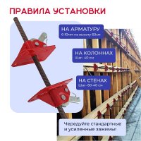 Пружинный зажим ХИТ Усиленный для опалубки