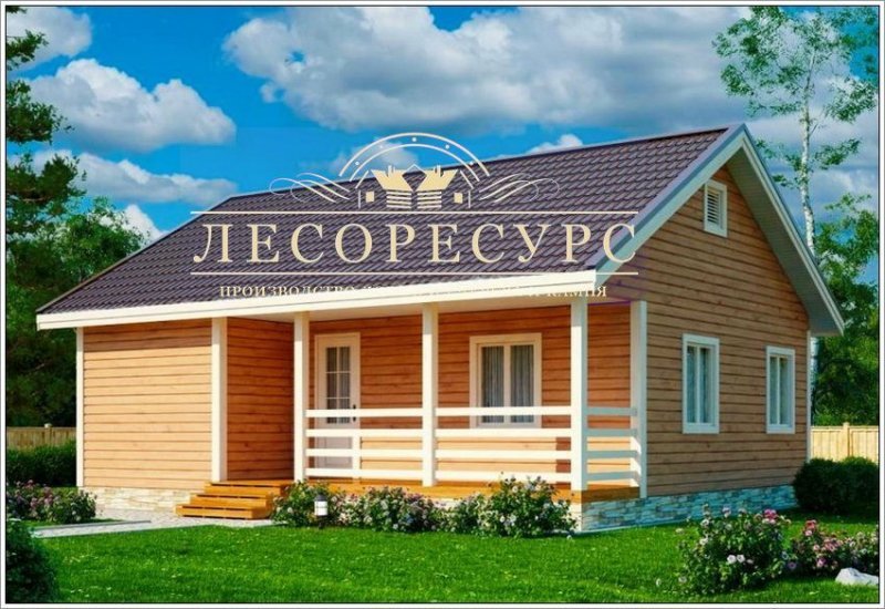 Одноэтажный дом из бруса - "Батайск"