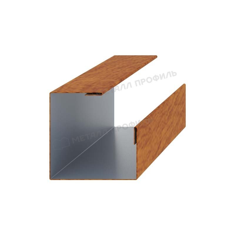 Планка угла внутреннего сборная нижняя Woodstock 50х30х3000
(ECOSTEEL_T-01-Кедр-0.5)