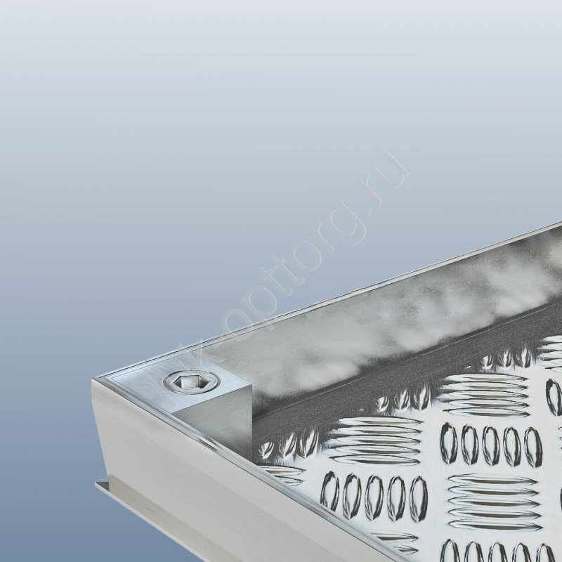 Люк напольный макс на петле с системой запирания шестигранные болты 1400 * 600 (Ш * В)