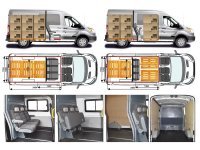 Микроавтобус фургон грузопассажирский Ford Transit для перевозки людей и груза.