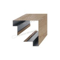 Планка угла наружного сборная верхняя 3D Woodstock
83х30х3000 (ECOSTEEL_T-01-Сосна-0.5)