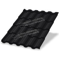 Металлочерепица МП Монтекристо-X
(VALORI-20-DarkGrey-0.5)