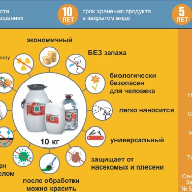 Огнезащита ткани (Текстиля), древесины Фукам канистры по 10 кг