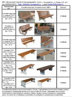 Скамейка со спинкой СП01. Размер 2000*900*h900 мм. Вес 185 кг. 17000,00