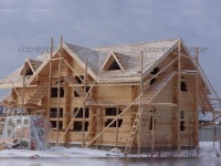 Строительство коттеджей, домов из бревна ручной рубки, оцилиндрованного и профилированного бревна