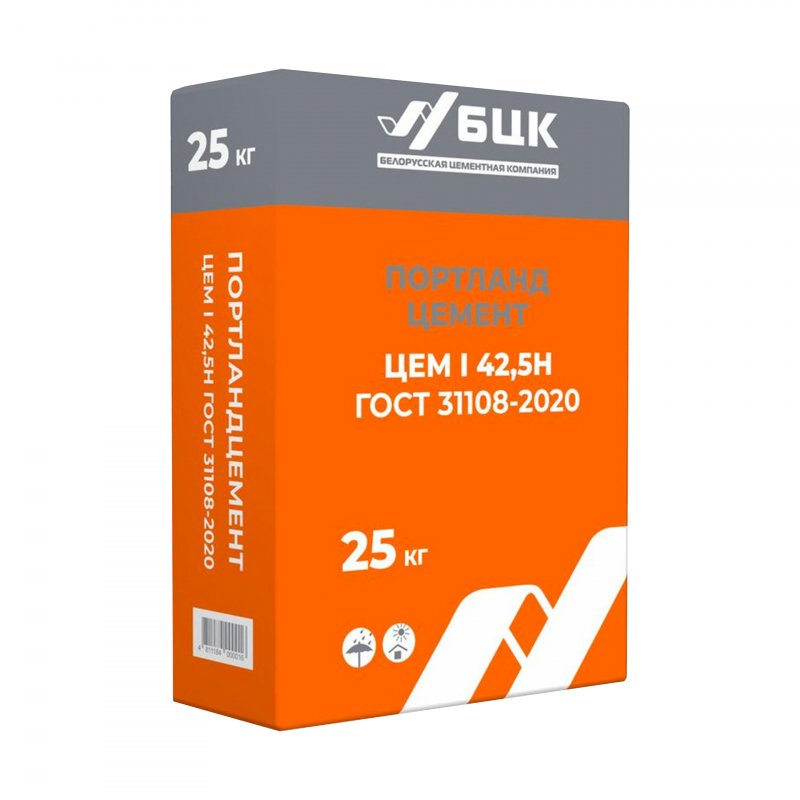 Цемент БЦК М500 Д0 ЦЕМ I 42,5 Н 25 кг