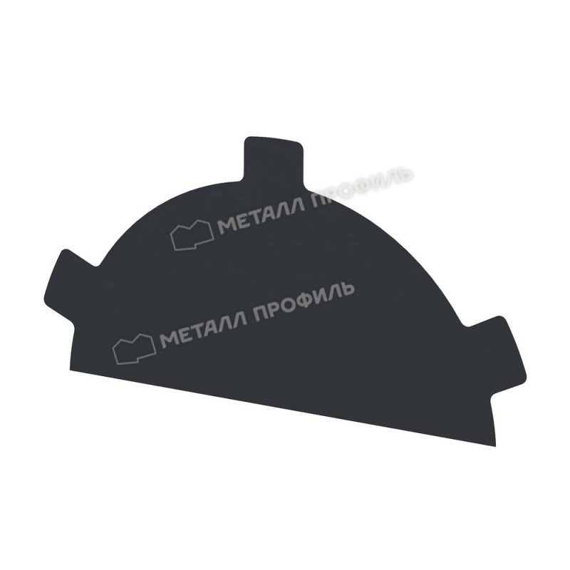 Заглушка конька круглого простая NormanMP
(ПЭ-01-7024-0.5)