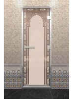 Дверь quot;хамам восточная арка бронза матоваяquot; 2000х800 мм