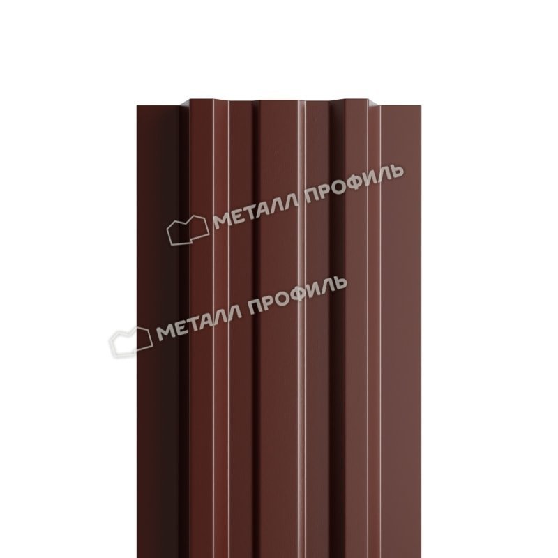Штакетник металлический МП LАNE-T 16,5х99 NormanMP
(ПЭ-01-8017-0.5)