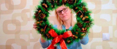 Новогодний венок своими руками