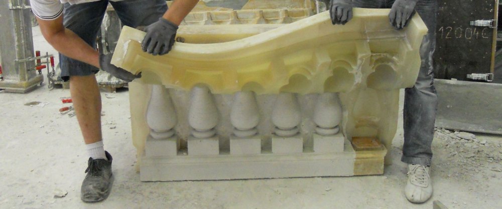 Форма для 3D плитки Ромбы из полиуретана