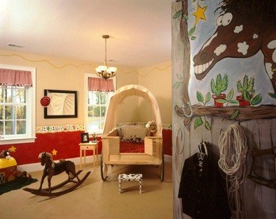 Дизайн детской комнаты, оформление детской комнаты 