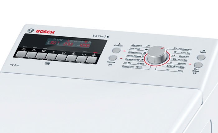 Bosch WOT 24457 BY (Словакия) - 2 место в рейтинге стиральных машин с вертикальной загрузкой