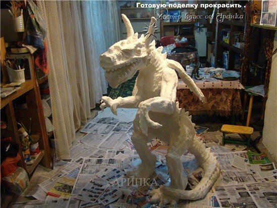 Скульптура из монтажной пены «Дракон»