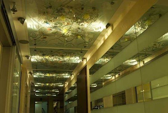 Зеркальный подвесной потолок, зеркальный потолок