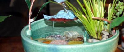 Декоративные комнатные фонтаны в интерьере