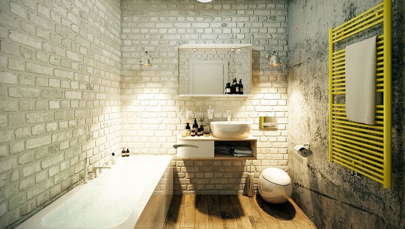 Ванная комната в стиле Лофт