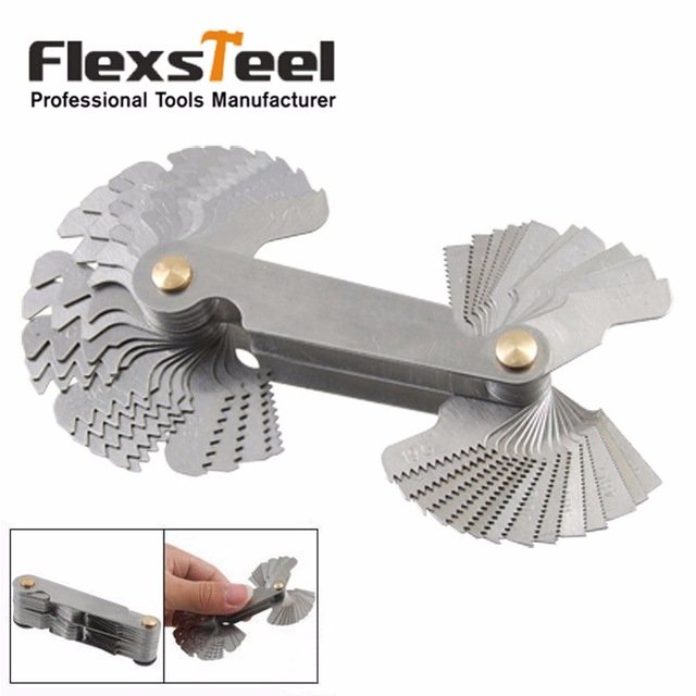 Комплект щупов для измерения шага резьбы Flexsteel