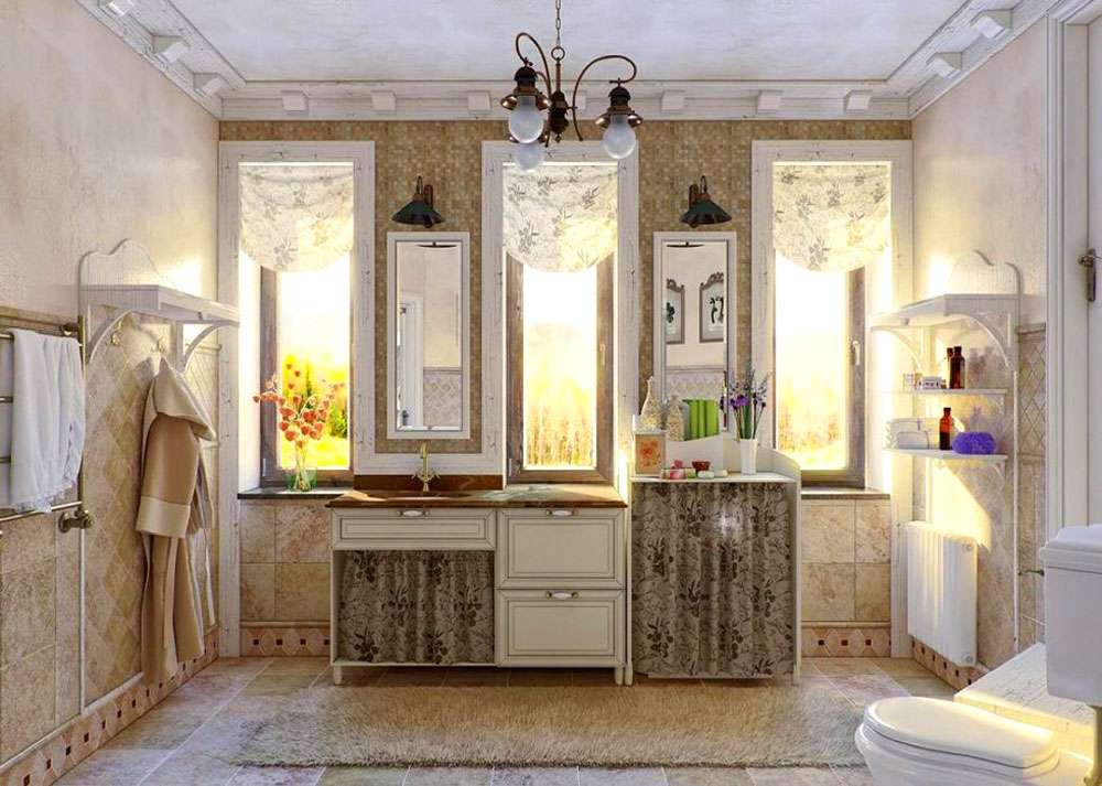 Сказочная ванная комната в стиле прованс